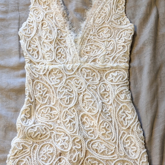 NWT - Lace V-neck mini dress - Picture 6 of 6